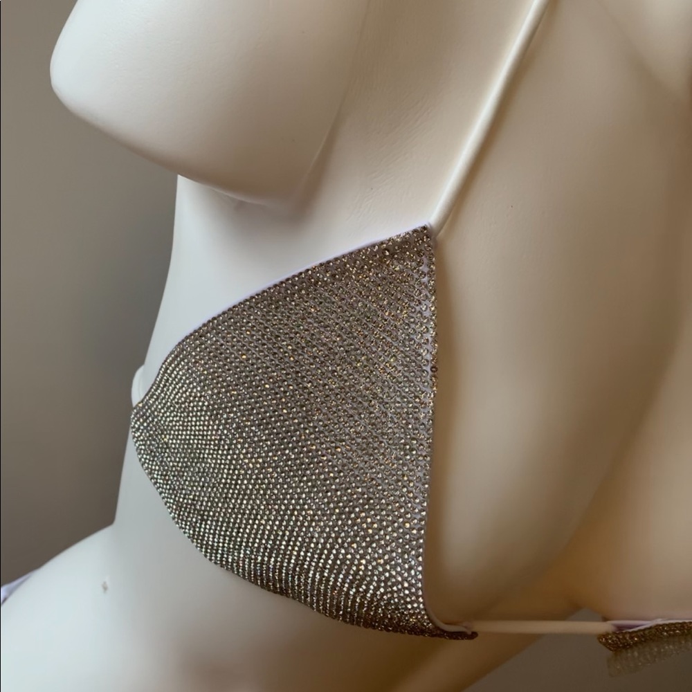 White Rhinestone Bikini Set - Picture 5 of 7